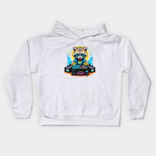 DJ Raccoon Kids Hoodie